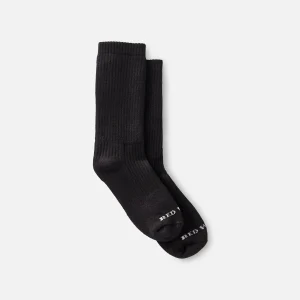 Cushion Crew Socks Unisex Cushion Crew Socks in Black Cotton Blend