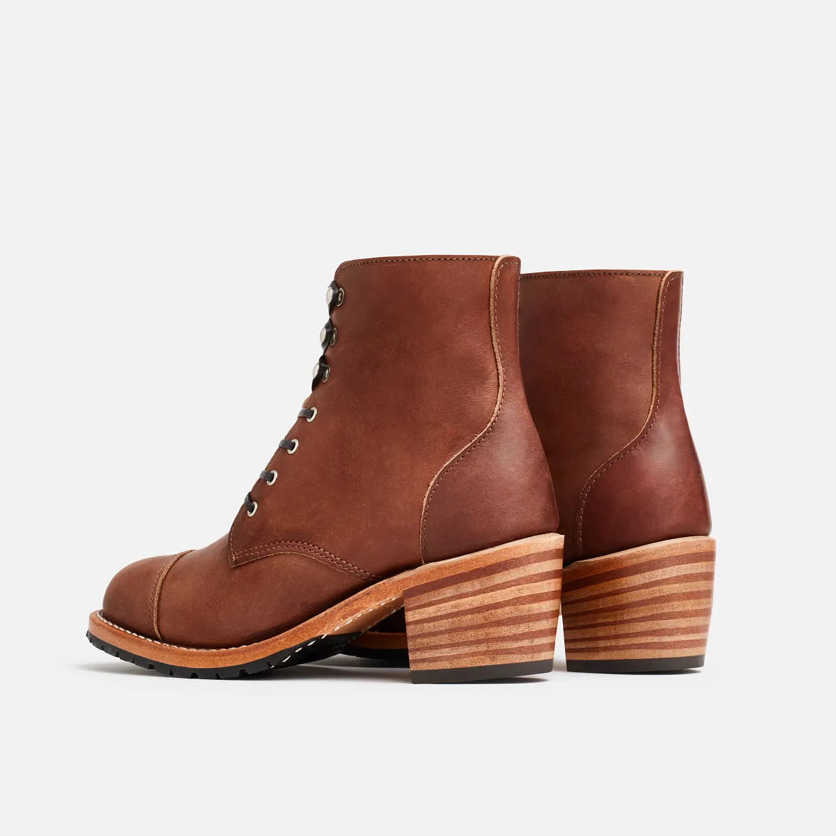 Eileen Women's Heeled Boot in Amber Harness - Image 4