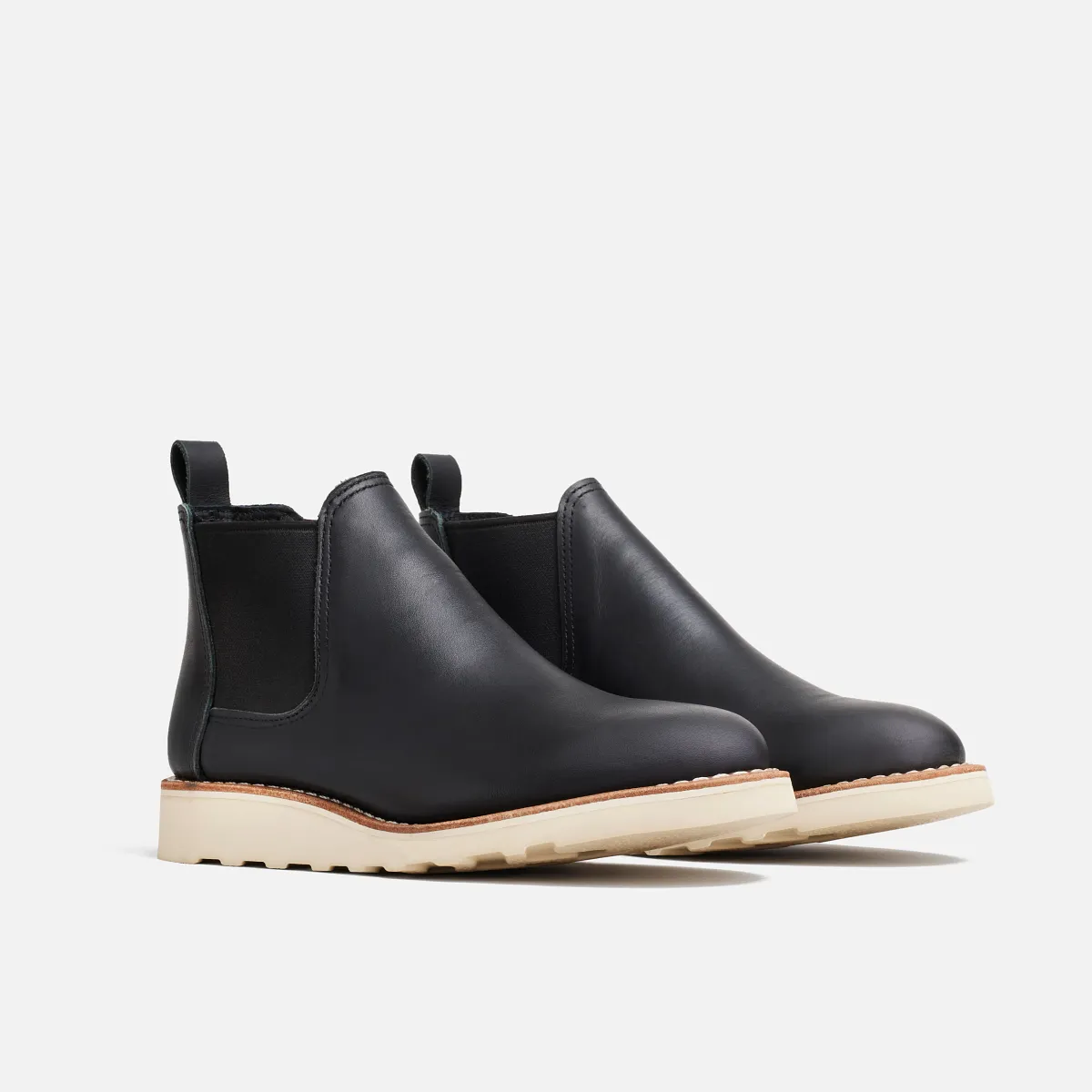 Classic Chelsea Women's Short Boot in Black Boundary Leather - Image 3
