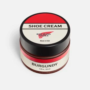 Burgundy Shoe Cream Leather Care Product - Condition