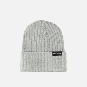 Shaniko Wool Rib Hat Unisex Wool Hat in Heather Gray