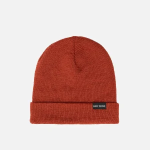Shaniko Wool Jersey Hat Unisex Wool Hat in Rust