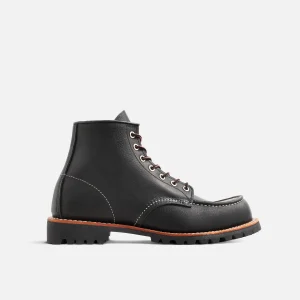Roughneck Men's Roughneck in Black Oil Slick Leather